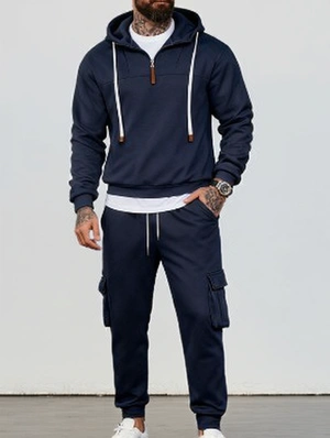 Drawstring Ankle-tied Pocket Long Sets