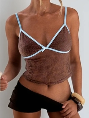 Leopard Texture Seductive Spaghetti Straps Camisoles