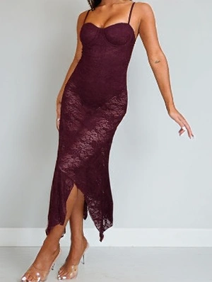 Irregular Backless High Rise Sleeveless Dress