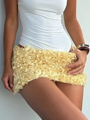 Flower Stereo Decor Seductive Skirts