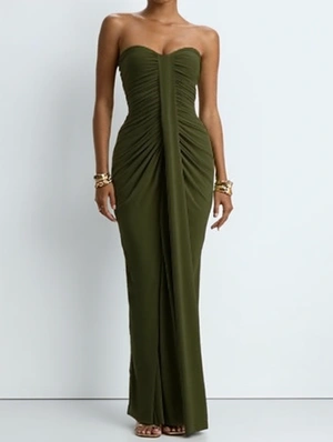 Patch High Rise Backless Sleeveless Dress