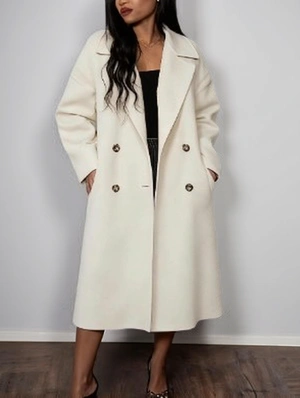 Patch Solid Color Overcoat Coats