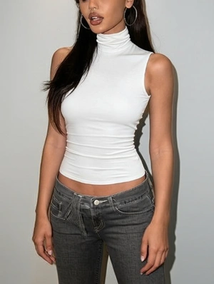 Pullover Solid Color Backless Tanks Camisoles