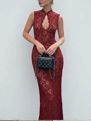 Flower Patchwork European Sleeveless Dress