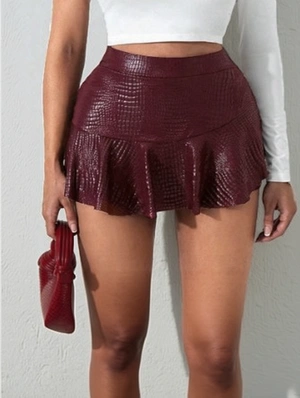 Pure Color Texture European Shorts