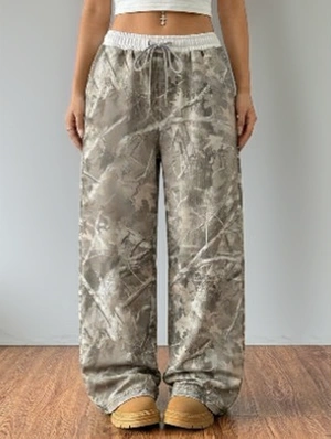 Branch Printed Casual Loose Pants