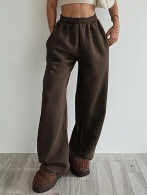Pure Color Loose Straight Pants