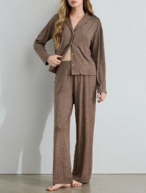 Long Sleeve Two Piece Pants Pajama Set 