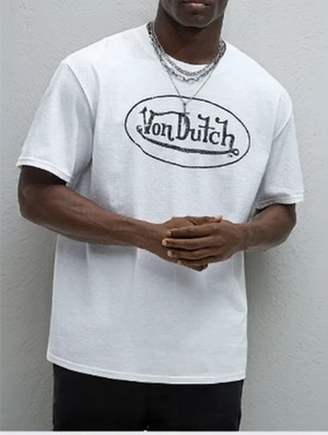 Letter Printed Crewneck Loose Tee