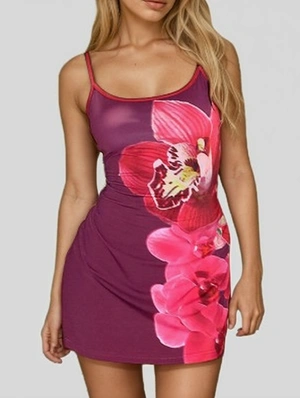 Floral Print Sleeveless A-line Mini Dress
