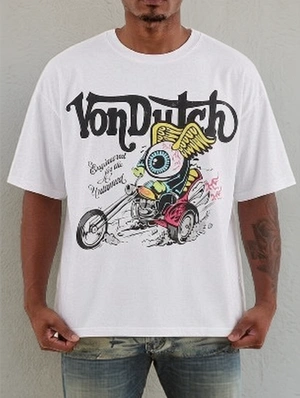 Cartoon Letter Printed Casual Tee