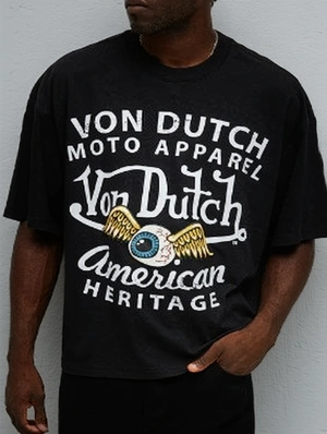 Abstract Letter Printed Loose Tee