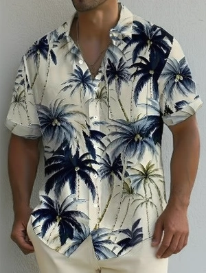 Men's Tropical Palm Tree Beach Shirt