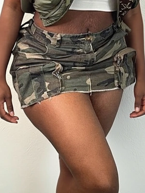 Camo Multi Pocket Cargo Skirts