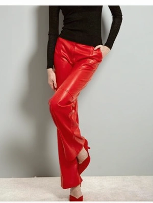 Leather Crop Pants Pants