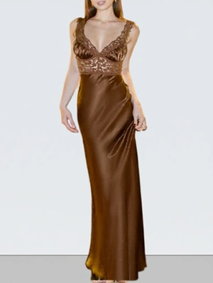 Hollow-out A-line Lace Zipper Backless Sleeveless Dress