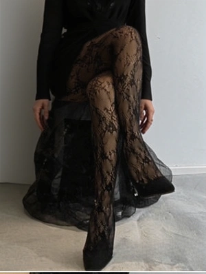 Seductive Rose See Through Stockings