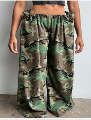 Camouflage Drawstring Loose Pants