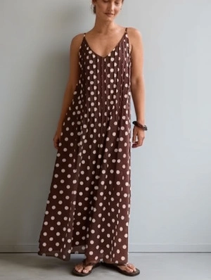 Polka Dots Relaxed Casual Dress
