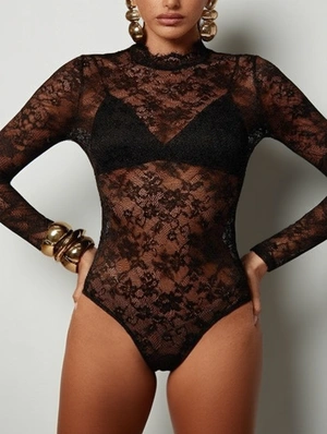 Patchwork Solid Color Seductive Bodysuits