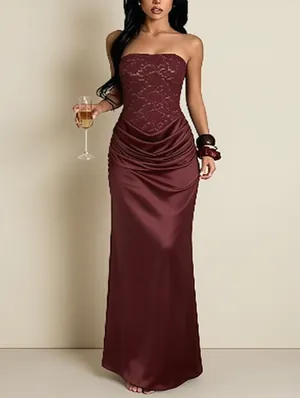 Embroidery Sleeveless Backless Sleeveless Dress