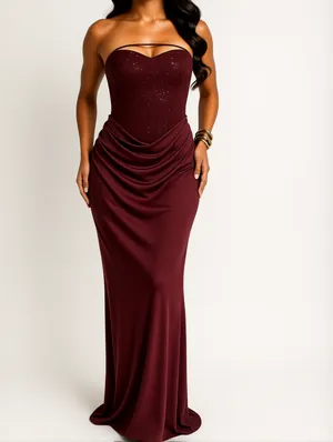 Patchwork Pure Color Straight Across Sleeveless Dress