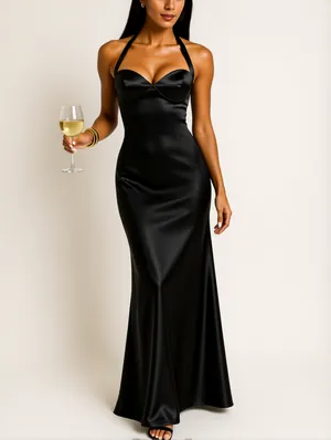 Pure Color Slip Sleeveless  Dress
