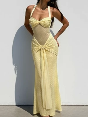 Pullover Solid Color Straight Across Sleeveless Dress