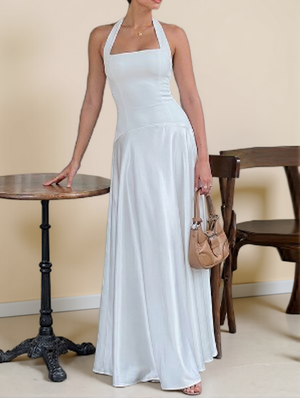 Halter Neck Mid-rise Sleeveless Dress
