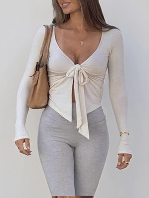 Patchwork Tie-wrap Flowy Design Tops