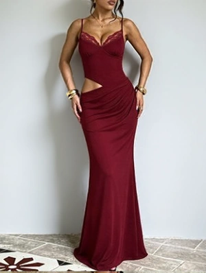 Straight Across Mermaid Sleeveless Dress