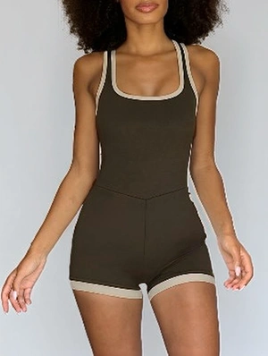 Bodycon U Neck Sleeveless Rompers