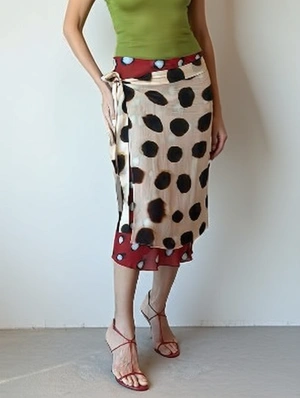 Polka Dots Midi Skirts