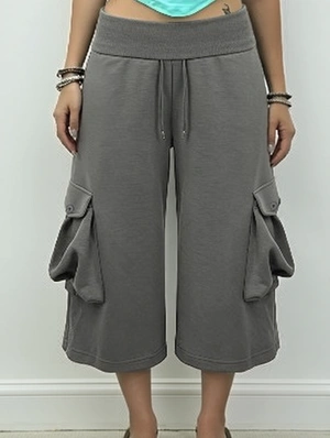 Patchwork High Rise Capri Pants Pants