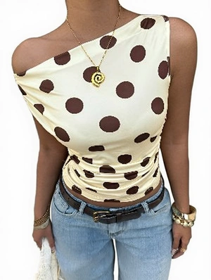 Polka Dots Sleeveless Tank Top