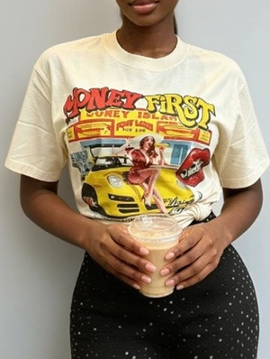 Vintage Cartoon Printed Loose T-shirts