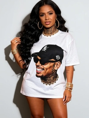 Figure Printed Vintage Loose T-shirts