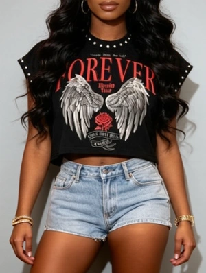 Wing Letter Printed Rivet Printed Tanks