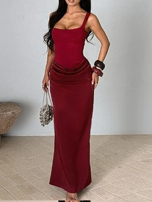 Maxi Dress Spaghetti Straps Sleeveless Dress