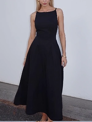 Solid Aline Maxi Sleeveless Dress