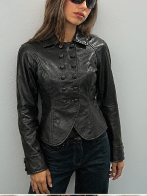 Patchwork Solid Color Double-breasted Jackets