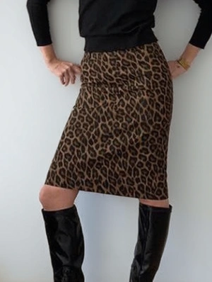 Print Spandex Sheath Dress Skirts