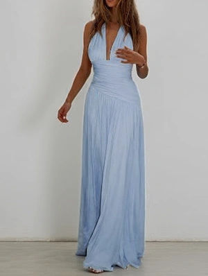 Pullover Solid Color Sleeveless Dress