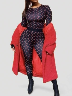 Crescent Printed Bodycon Pant Sets