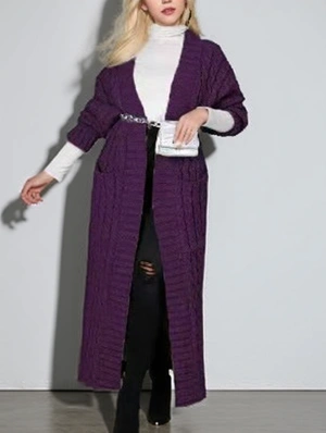 Women's Casual Crochet Patchwork Pure Color Cardigan