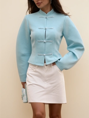Mandarin Frog Knot Buttons Coats