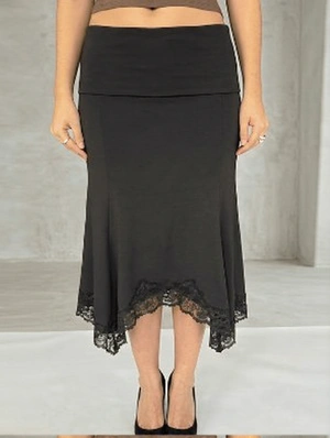 Lace Patchwork Ruffle Leisure Skirts