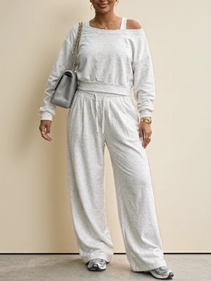Inclined Shoulder Loose Pant Sets