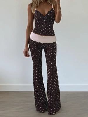 Patch Patchwork Sleeveless Pant Sets