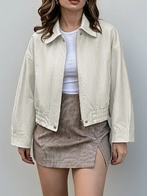 Pure Color Lapel Vintage Coat